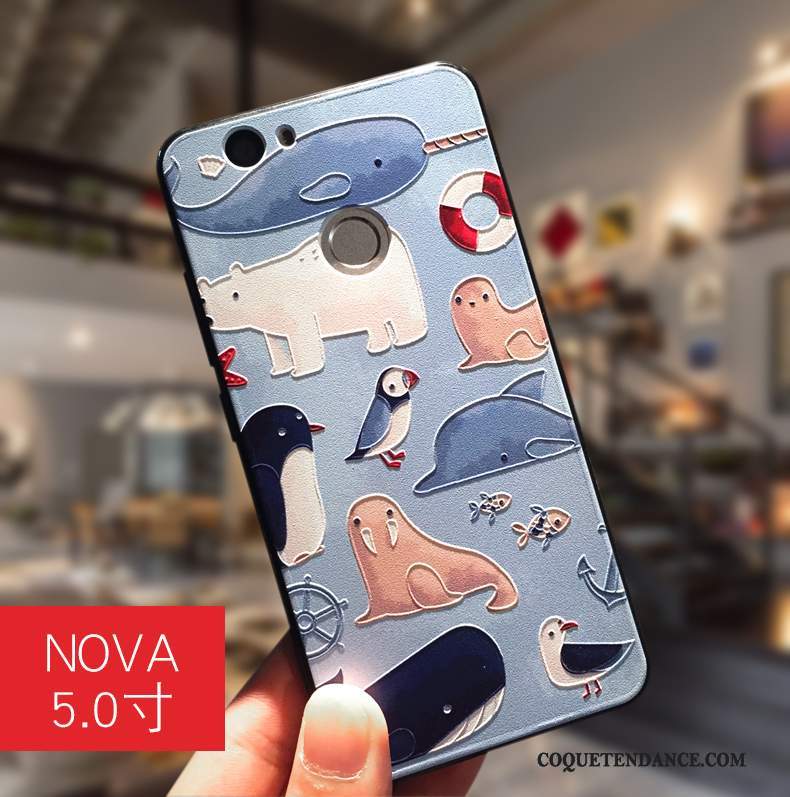 Huawei Nova Coque Ornements Suspendus Créatif Tendance Fluide Doux Jeunesse