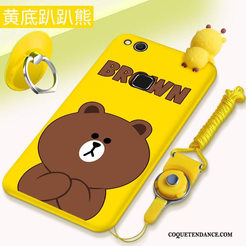 Huawei Nova Coque Ornements Suspendus Étui Vert Dessin Animé Silicone