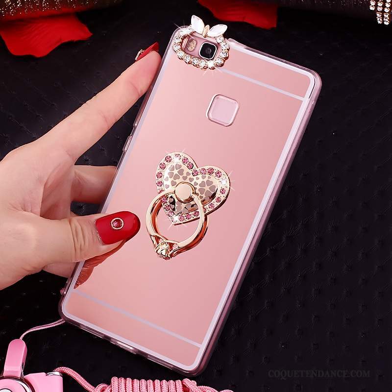 Huawei Nova Coque Protection Support Rose Étui Anneau