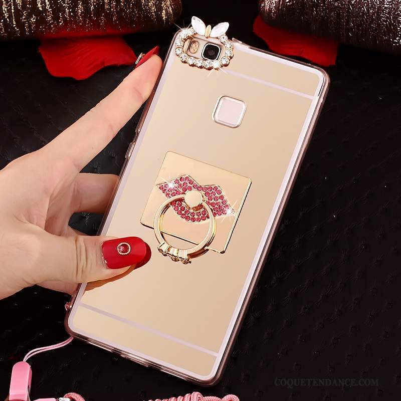 Huawei Nova Coque Protection Support Rose Étui Anneau