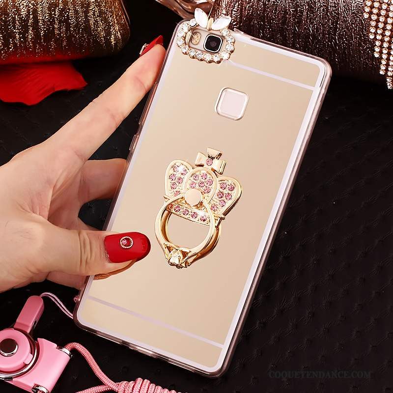 Huawei Nova Coque Protection Support Rose Étui Anneau