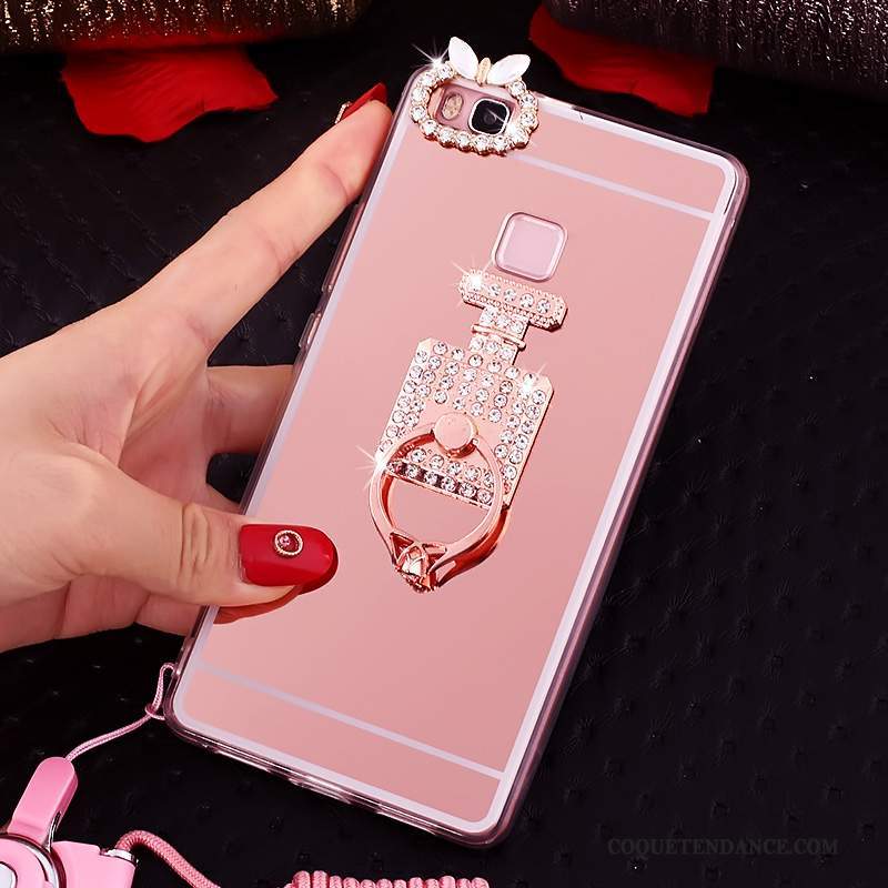 Huawei Nova Coque Protection Support Rose Étui Anneau