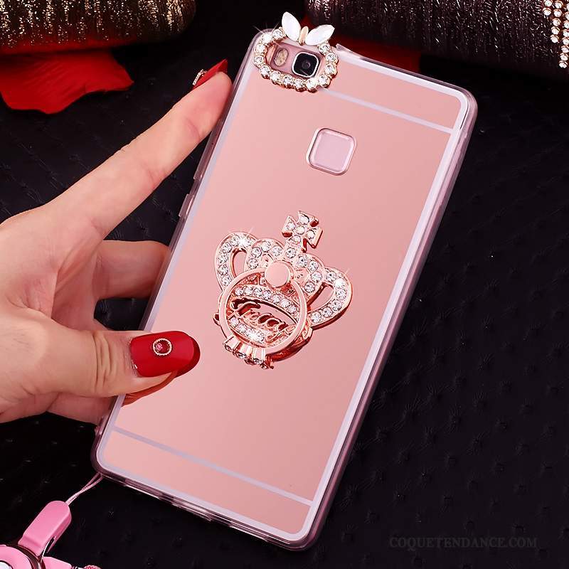 Huawei Nova Coque Protection Support Rose Étui Anneau