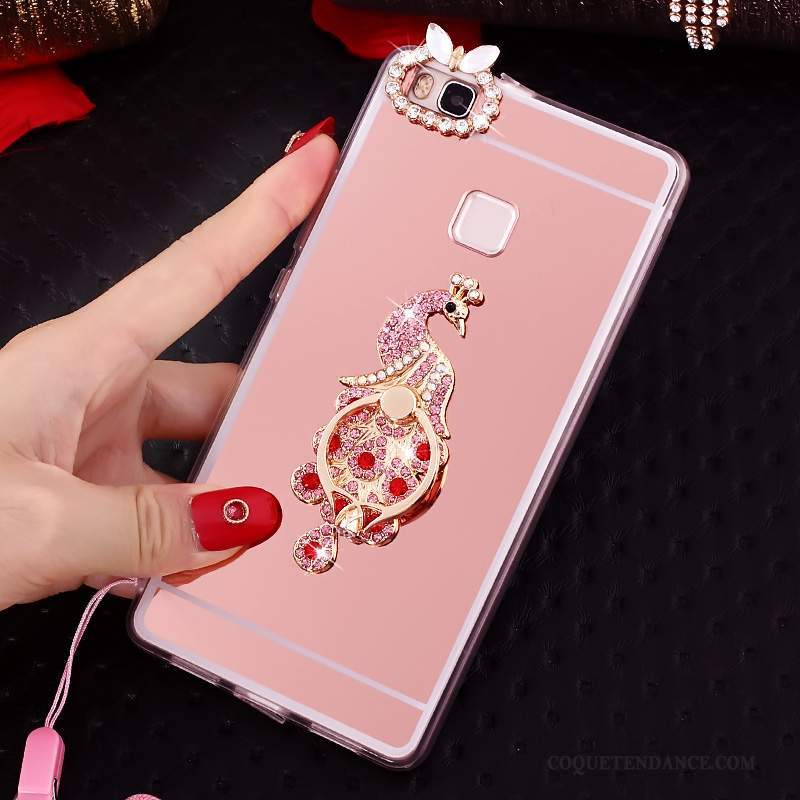 Huawei Nova Coque Protection Support Rose Étui Anneau