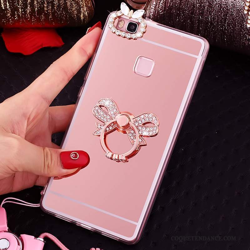 Huawei Nova Coque Protection Support Rose Étui Anneau