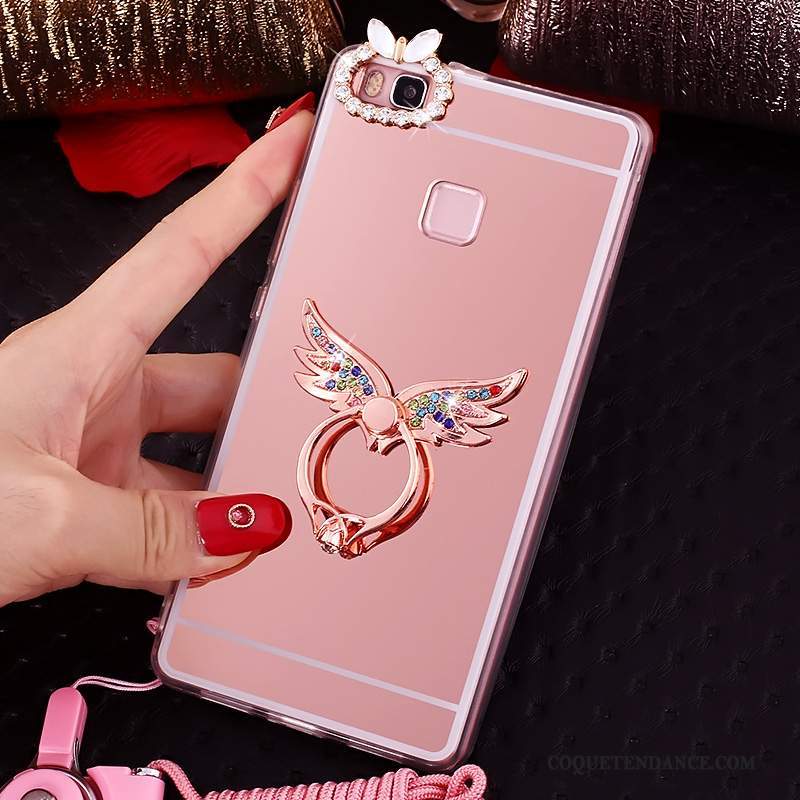 Huawei Nova Coque Protection Support Rose Étui Anneau