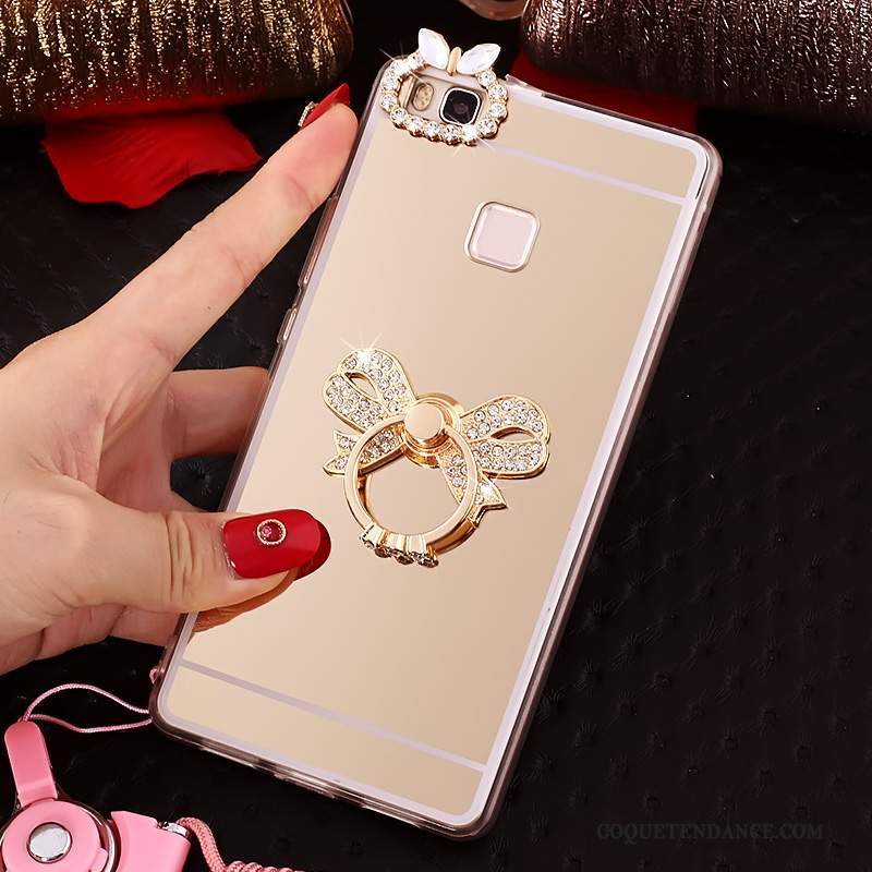 Huawei Nova Coque Protection Support Rose Étui Anneau