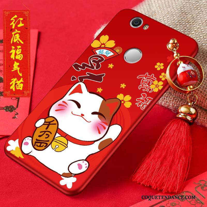 Huawei Nova Coque Richesse De Téléphone Étui Rouge Silicone