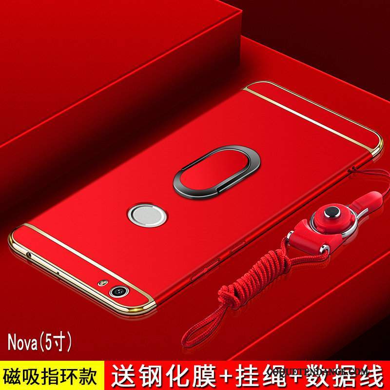 Huawei Nova Coque Étui Délavé En Daim Or Incassable Jeunesse