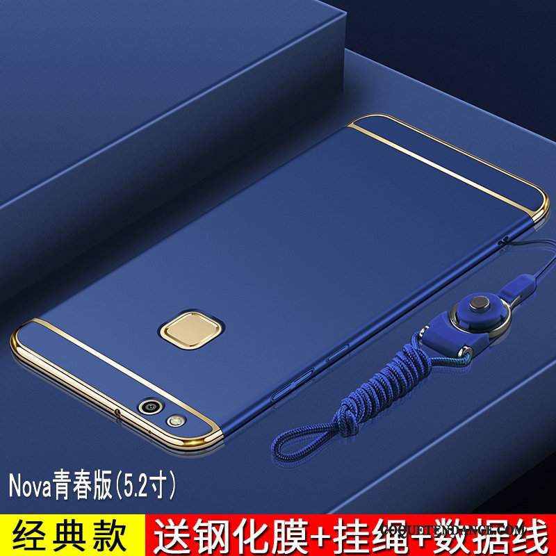 Huawei Nova Coque Étui Délavé En Daim Or Incassable Jeunesse