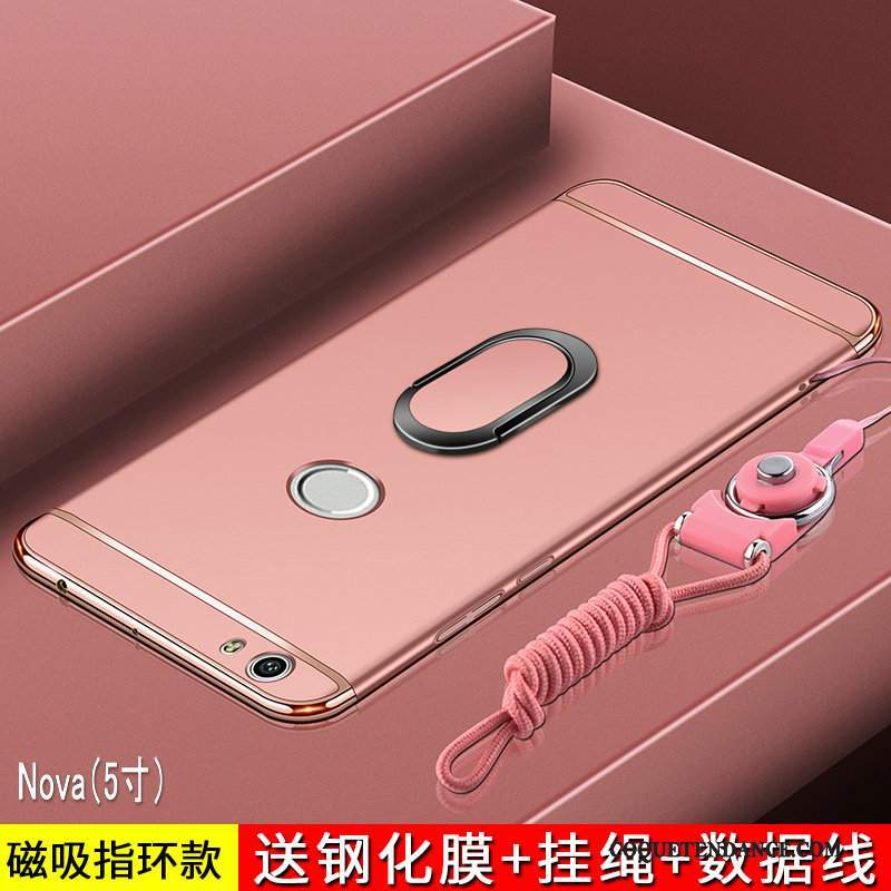 Huawei Nova Coque Étui Délavé En Daim Or Incassable Jeunesse