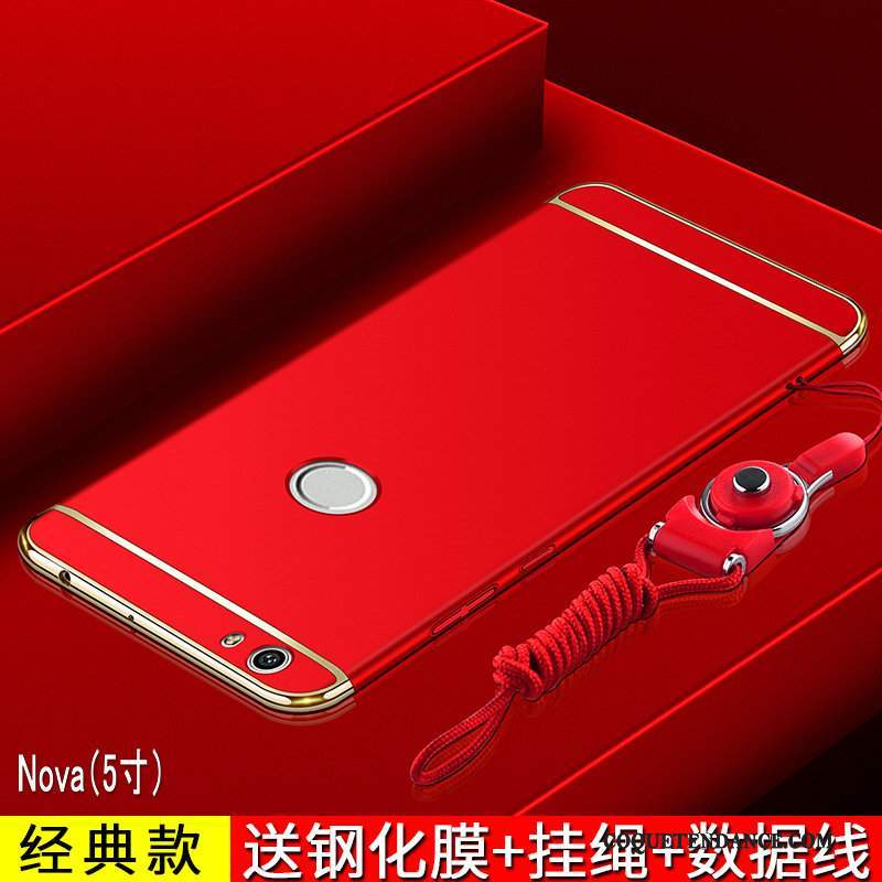 Huawei Nova Coque Étui Délavé En Daim Or Incassable Jeunesse