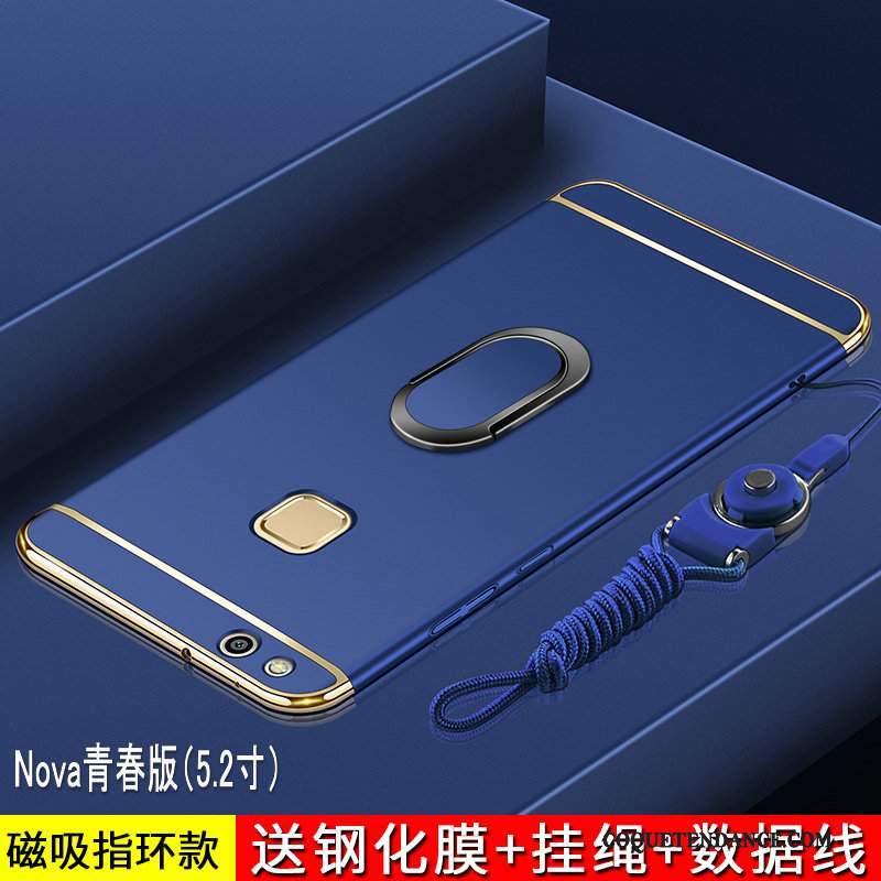 Huawei Nova Coque Étui Délavé En Daim Or Incassable Jeunesse