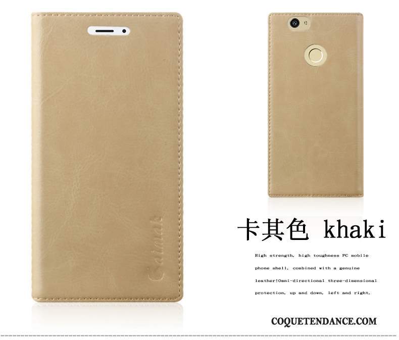 Huawei Nova Coque Étui En Cuir De Téléphone Protection Or