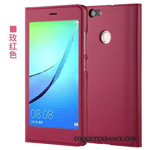 Huawei Nova Coque Étui En Cuir Protection Housse Incassable Rose