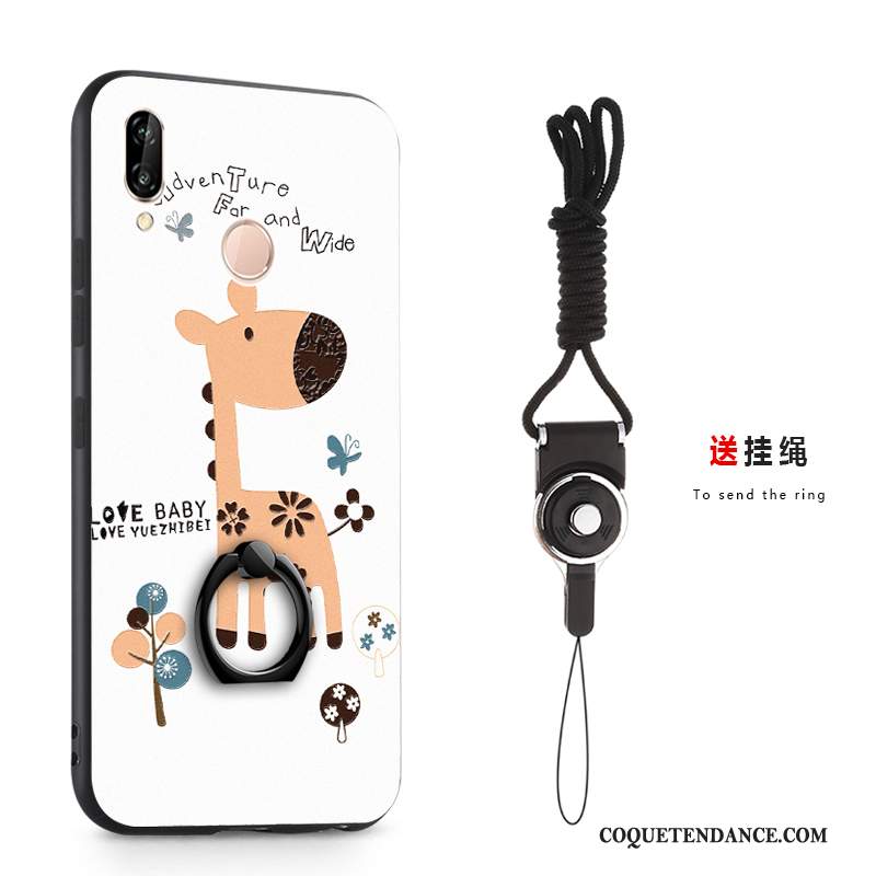 Huawei P Smart 2019 Coque Anneau Gaufrage Jeunesse De Téléphone
