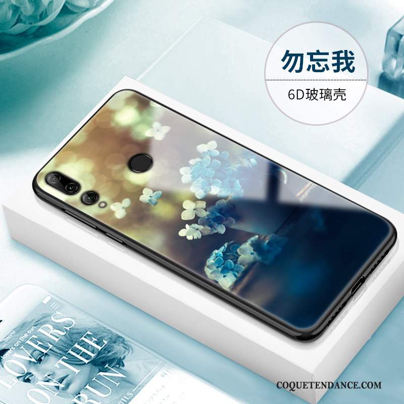 Huawei P Smart+ 2019 Coque De Téléphone Bleu Marin Créatif Tout Compris Verre