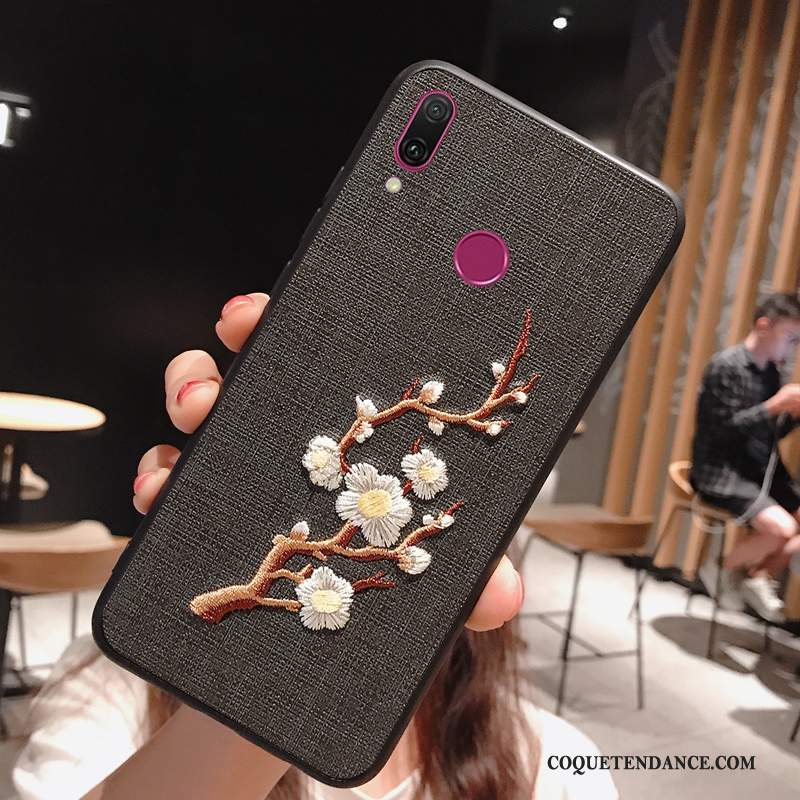 Huawei P Smart+ 2019 Coque De Téléphone Protection Personnalité Étui Net Rouge