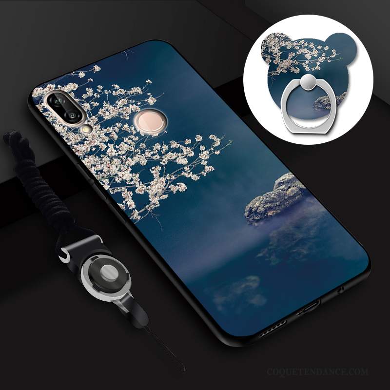 Huawei P Smart 2019 Coque De Téléphone Rose Ornements Suspendus Étui Fluide Doux
