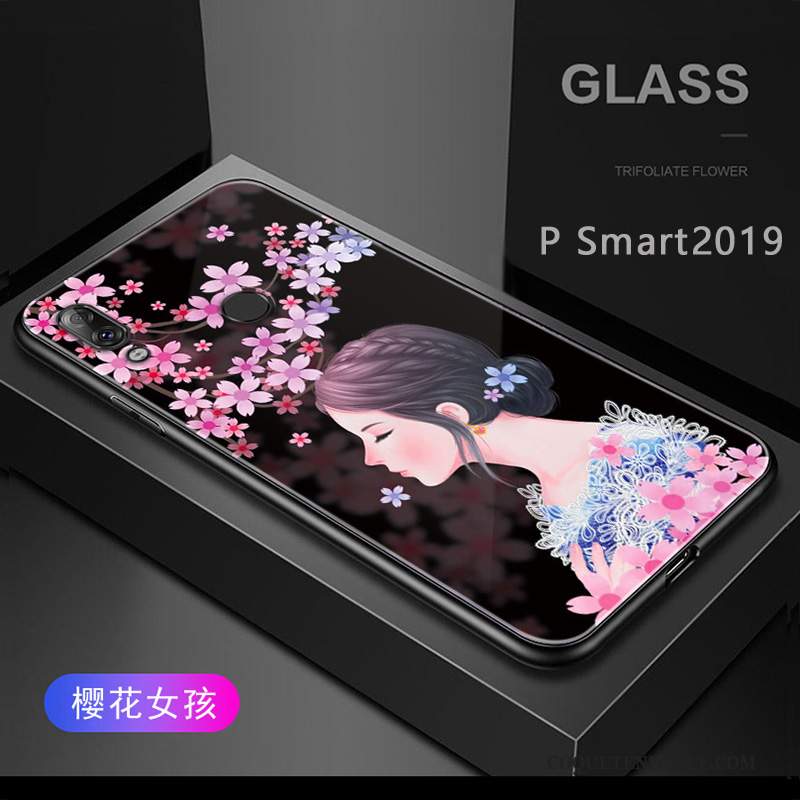 Huawei P Smart 2019 Coque Délavé En Daim Fluide Doux Étui Membrane De Téléphone