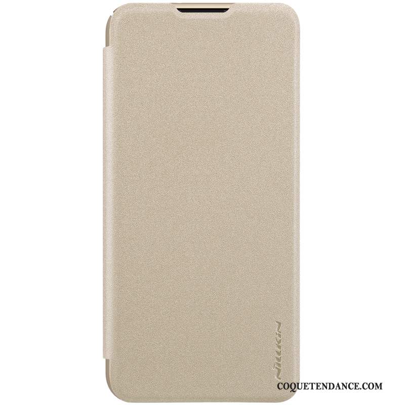 Huawei P Smart 2019 Coque Modèle Fleurie Similicuir Plage Housse Gris