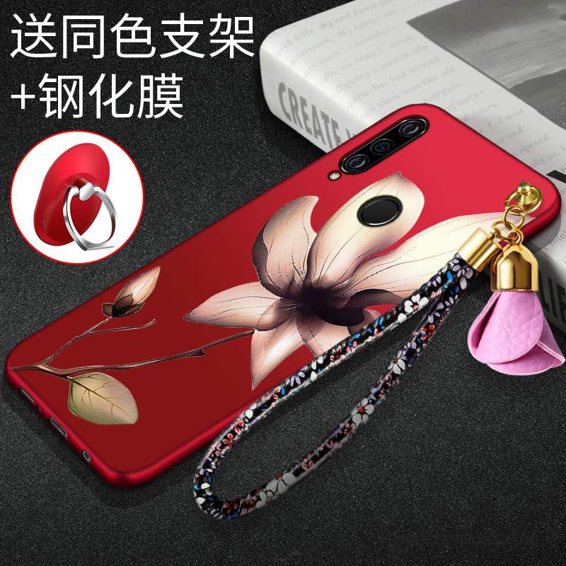 Huawei P Smart+ 2019 Coque Protection Rouge Mode Étui