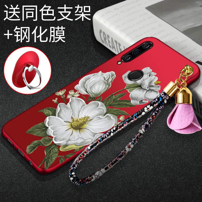 Huawei P Smart+ 2019 Coque Protection Rouge Mode Étui