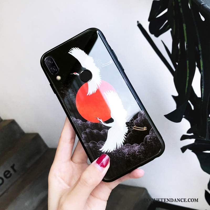 Huawei P Smart+ Coque De Téléphone Marque De Tendance Tout Compris Verre Blanc
