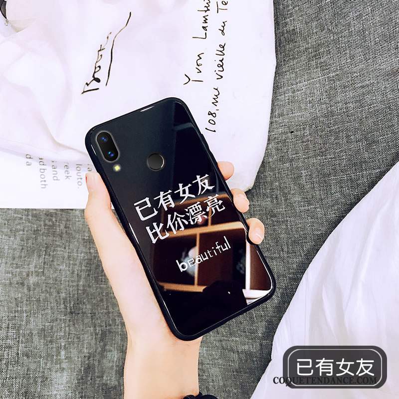 Huawei P Smart+ Coque De Téléphone Marque De Tendance Tout Compris Verre Blanc