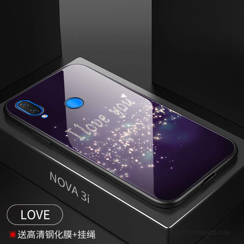 Huawei P Smart+ Coque Fluide Doux Tout Compris Créatif Mode Délavé En Daim
