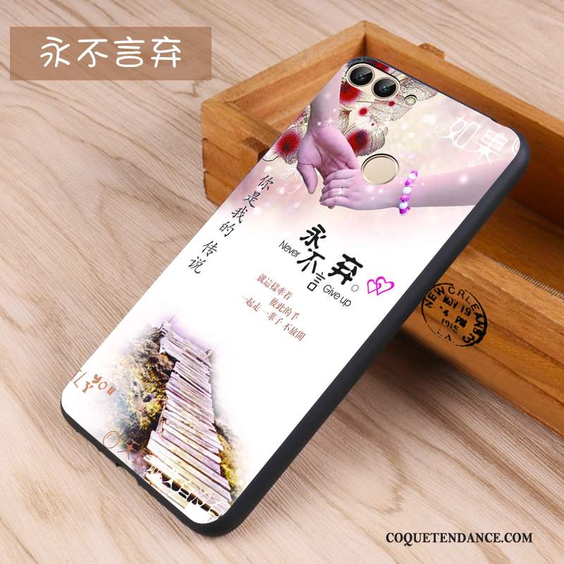 Huawei P Smart Coque Incassable De Téléphone Charmant Fluide Doux Délavé En Daim