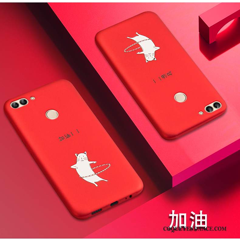 Huawei P Smart Coque Incassable Dessin Animé De Téléphone Rouge Silicone