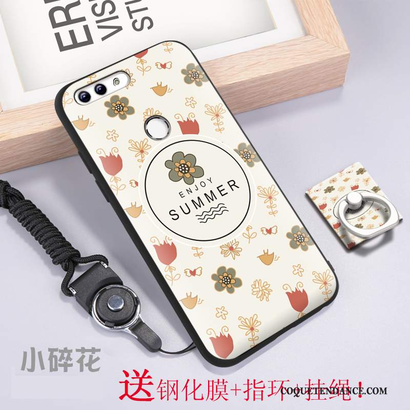 Huawei P Smart Coque Marque De Tendance Délavé En Daim Tout Compris Silicone Amoureux