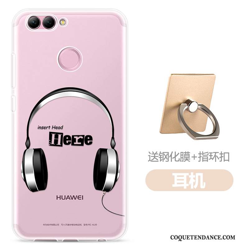 Huawei P Smart Coque Multicolore Transparent Silicone Personnalité De Téléphone