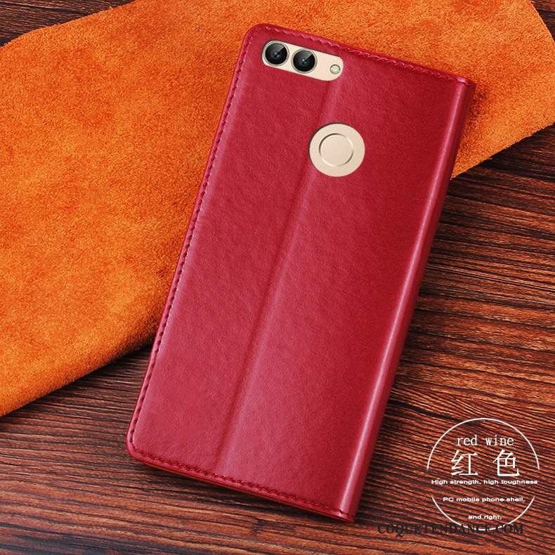 Huawei P Smart Coque Orange De Téléphone Clamshell Incassable Protection