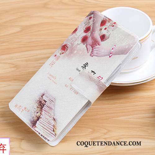 Huawei P Smart+ Coque Protection Étui En Cuir De Téléphone Blanc Incassable