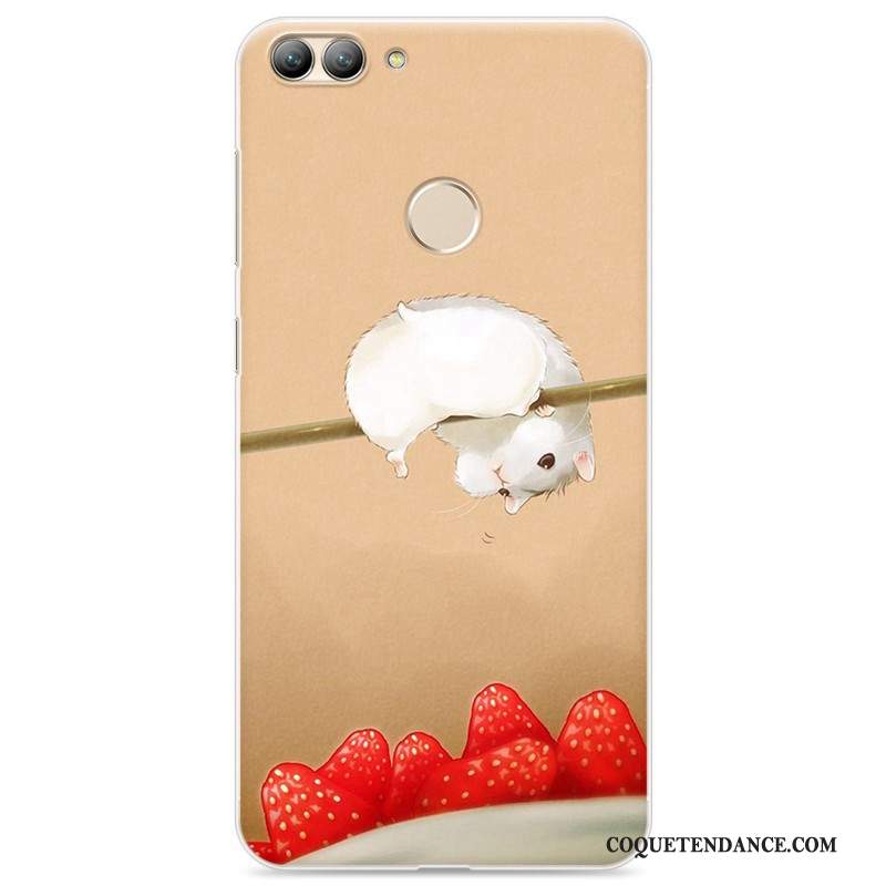Huawei P Smart Coque Rose Dessin Animé Silicone Protection