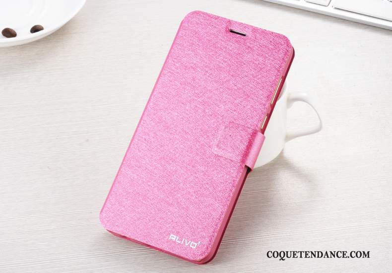 Huawei P Smart Coque Rose Protection Clamshell Étui En Cuir De Téléphone