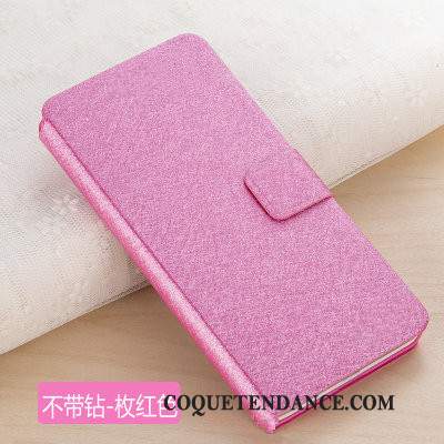 Huawei P Smart Coque Rose Étui En Cuir Protection Clamshell De Téléphone