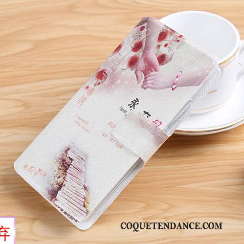 Huawei P Smart Coque Rose Étui En Cuir Protection Clamshell De Téléphone