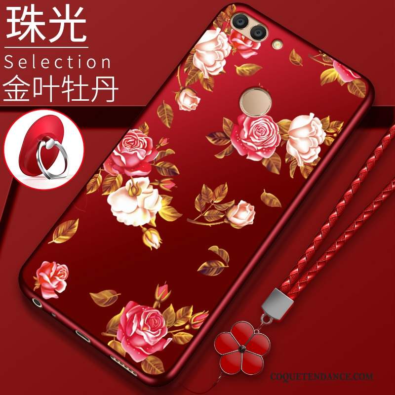 Huawei P Smart Coque Silicone Rouge Tout Compris De Téléphone Étui