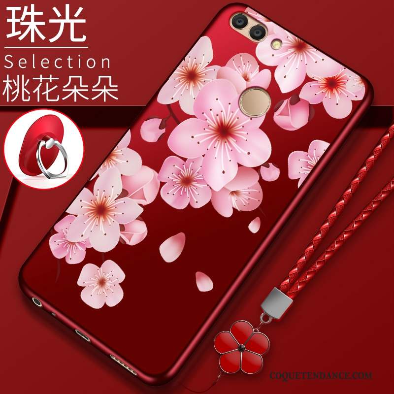 Huawei P Smart Coque Silicone Rouge Tout Compris De Téléphone Étui