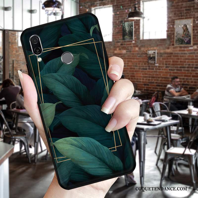 Huawei P Smart Z Coque Fluide Doux De Téléphone Peinte À La Main Rose Vent