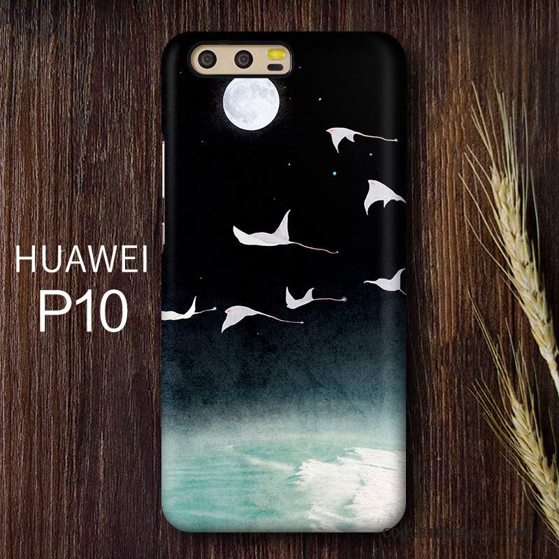 Huawei P10 Coque Art De Téléphone Jaune Personnalité Délavé En Daim