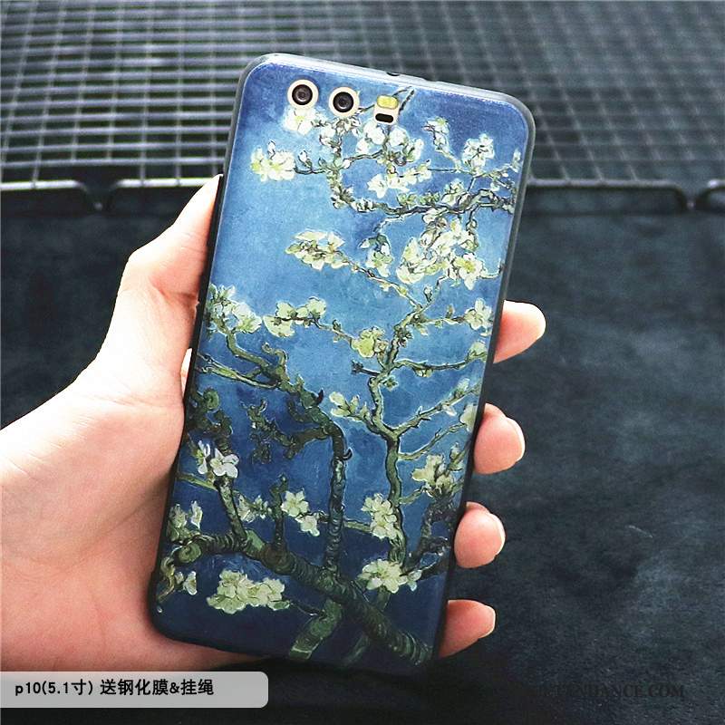 Huawei P10 Coque De Téléphone Incassable Étui Créatif Bleu