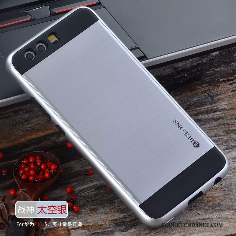 Huawei P10 Coque Incassable Gris De Téléphone Étui Silicone
