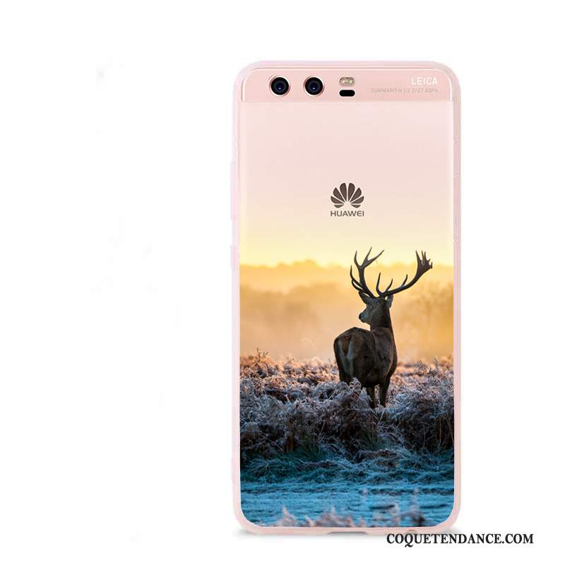 Huawei P10 Coque Incassable Rose Étui Silicone De Téléphone