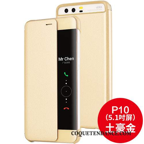 Huawei P10 Coque Protection De Téléphone Noir Étui Clamshell