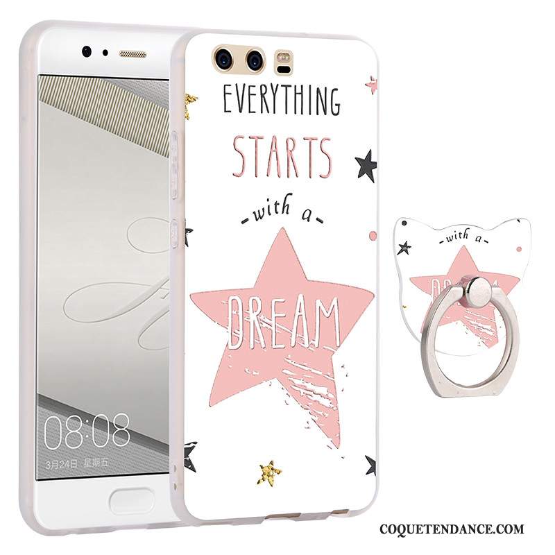Huawei P10 Coque Silicone Vert Incassable Délavé En Daim Protection