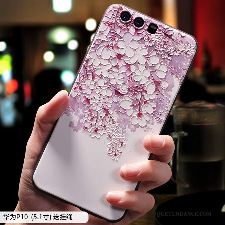Huawei P10 Coque Style Chinois Clair Rose Tout Compris Créatif